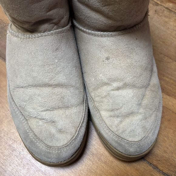 Vintage Ugg Tasman Braid Shearling Boots Women's 9 Ultra Tall New Zealand - Picture 9 of 16